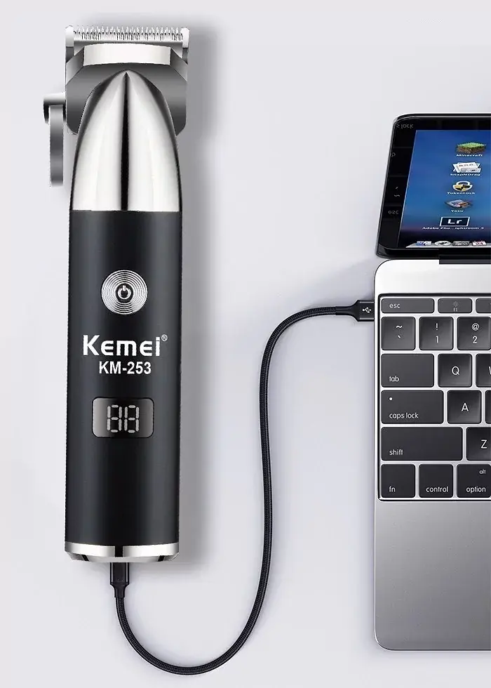 Машинка для стрижки и триммер для бороды Kemei Km-253 - фото 3