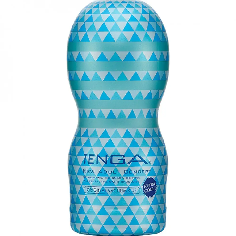 Мастурбатор Tenga Original Vacuum Cup Extra Cool з ефектом холоду, 15.5х6.9 см (білий)