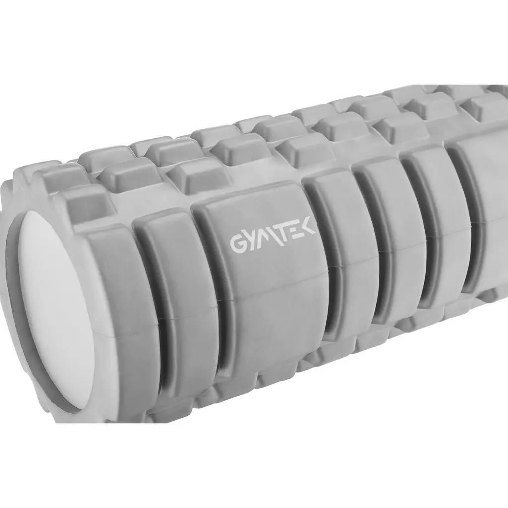 Массажный ролик Gymtek для йоги и фитнеса EVA 33х14 см серый - фото 2