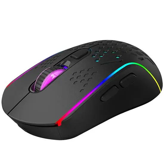 Мишка Xtrike Me GW-611, ігрова бездротова 8000dpi., 7кн., RGB, чорна - фото 2