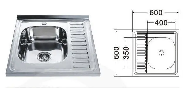 Кухонна мийка Mira MR 6060 Satin Left - фото 3