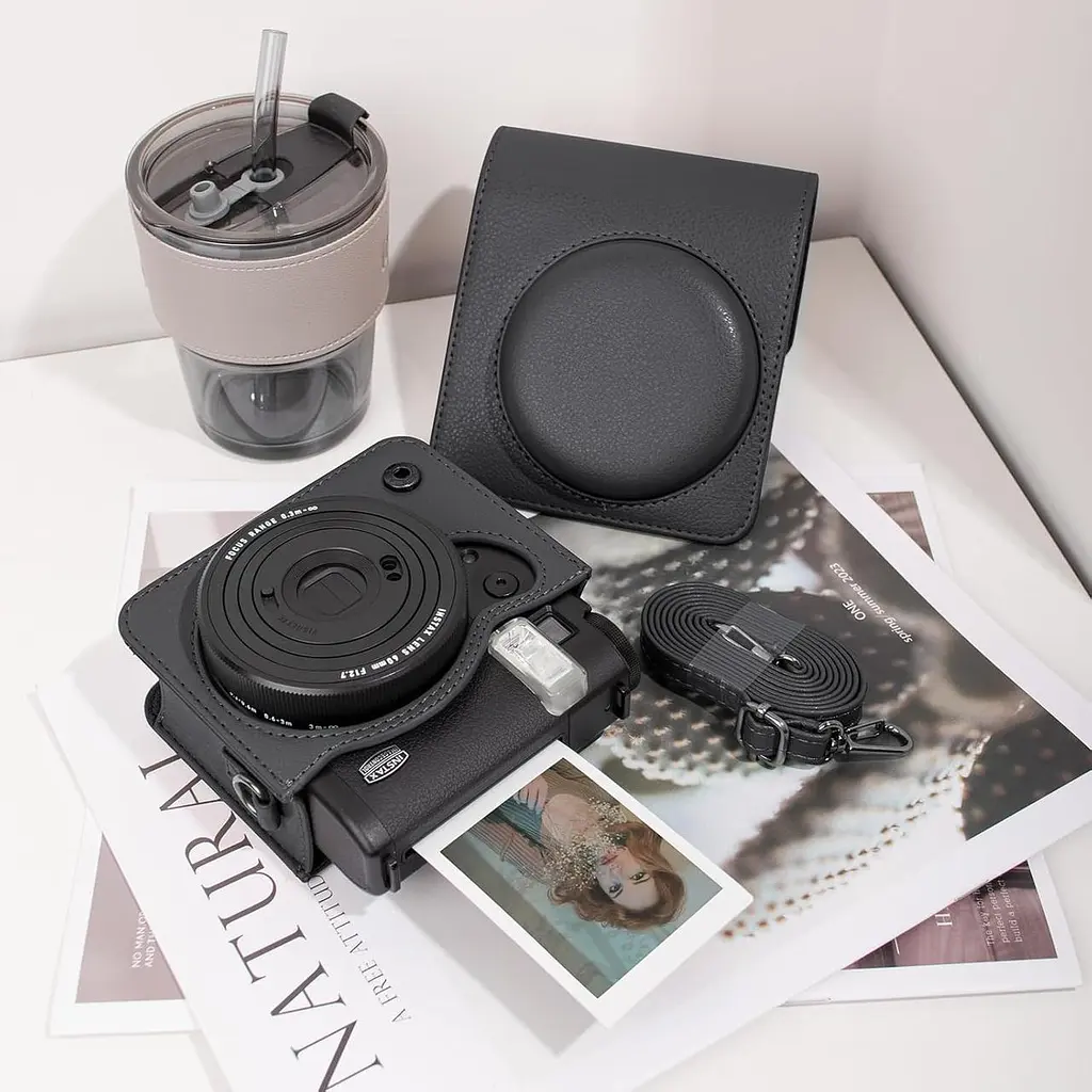 Подарочный набор Камера Fujifilm Instax Mini 99, Фотобумага 20шт, Чехол, Фотоальбом на 108 фото Черный - фото 9