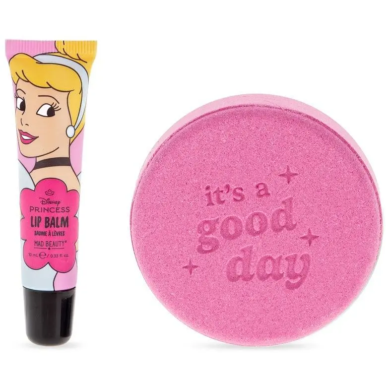 Набір Mad Beauty Disney Princess Express Yourself бомбочка та бальзам для губ Попелюшка 10 мл - фото 3