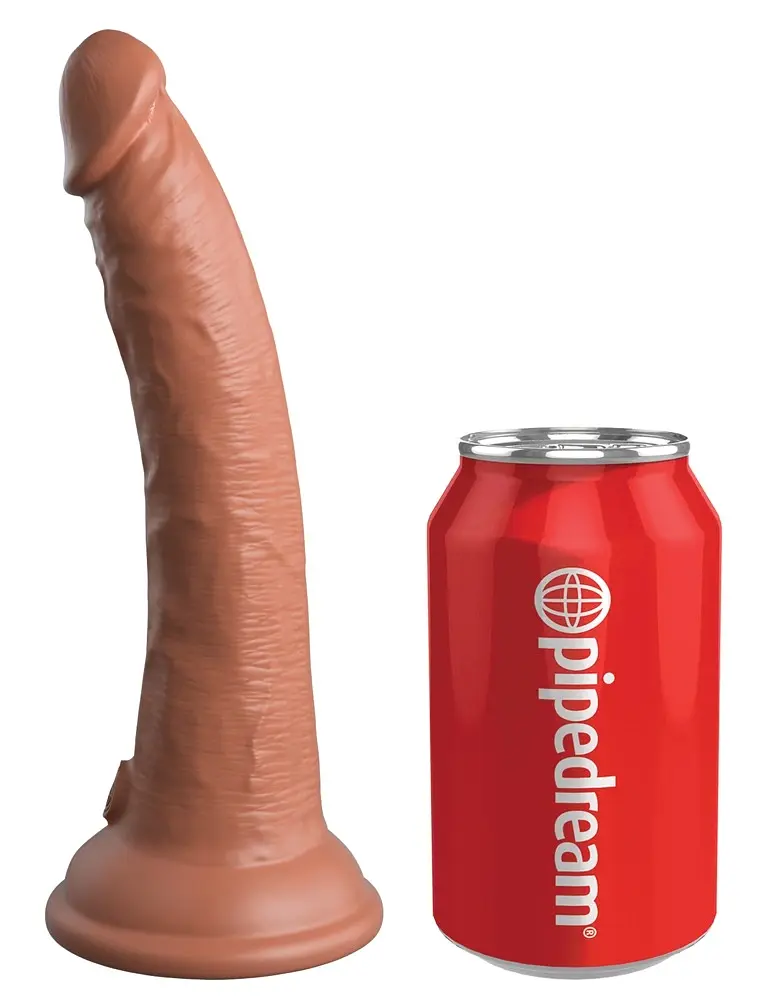 Страпон King Cock Elite Comfy Silicone Body Dock Kit 21 см коричневий - фото 6