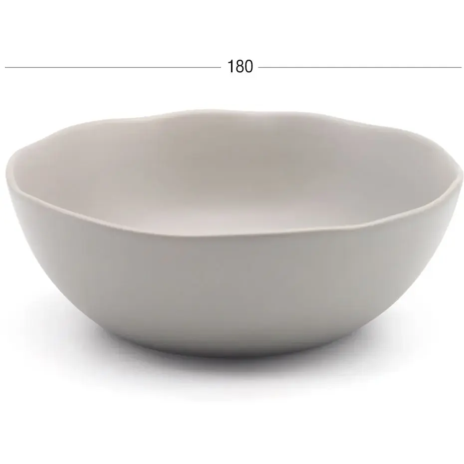 Тарелка глубокая МВМ My Home KP-31 18 см серая (KP-31 GRAY) - фото 2