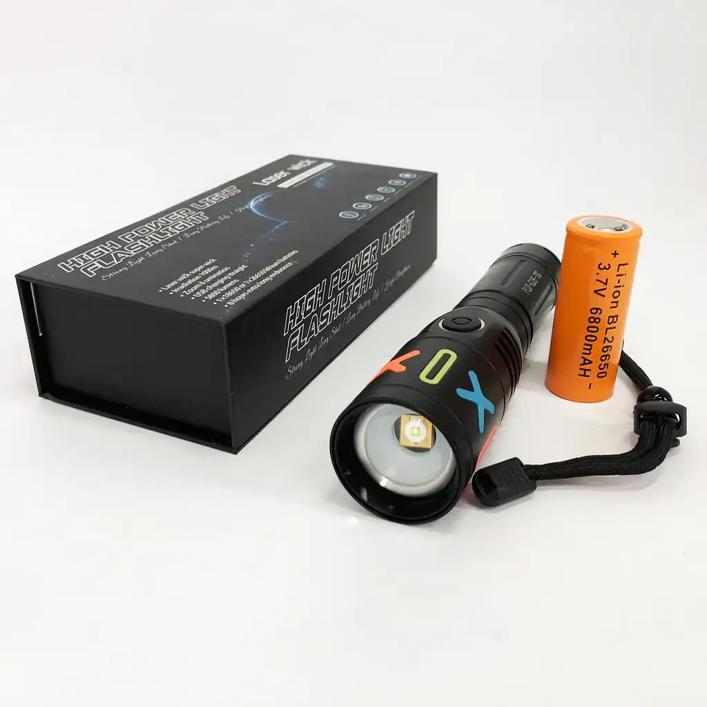 Ручной фонарь PLD-G26-TG zoom + Type-C + Power Bank 1х26650 (3хААА) 1 режим - фото 3