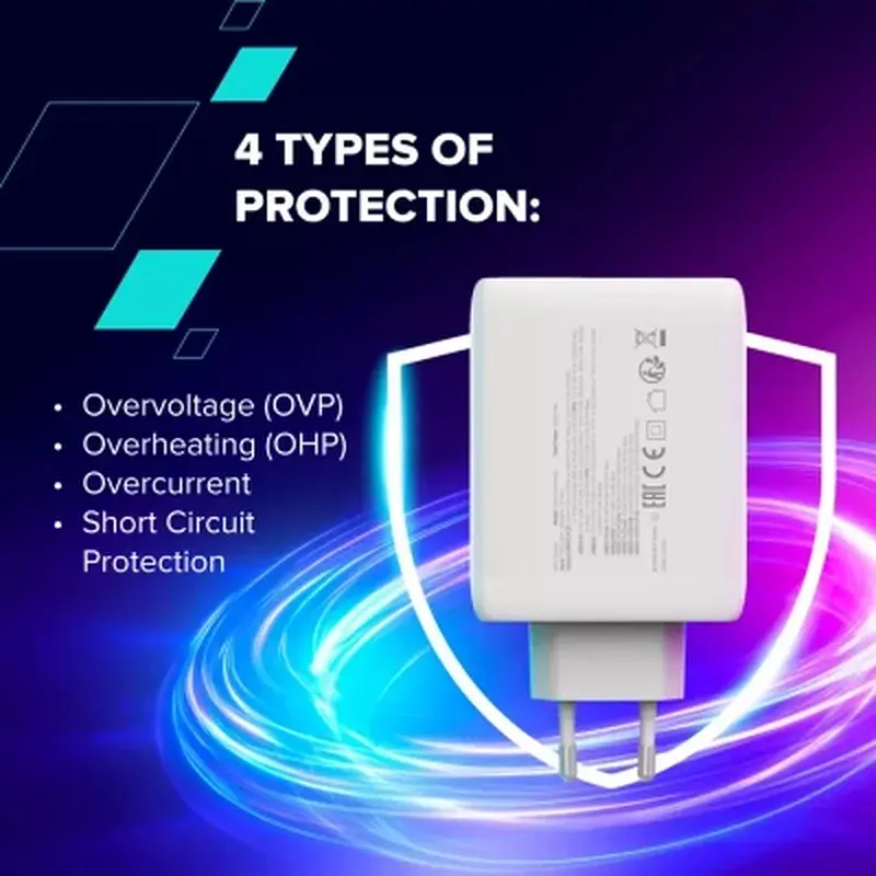 Зарядний пристрій Canyon CU100ACC GaN 100W 3xPD 1xQC EU White (CNS-CUW100ACC) - фото 6