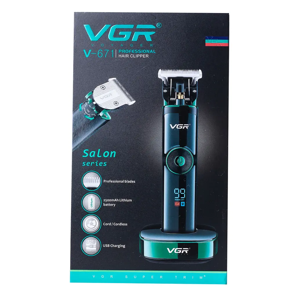 Машинка для стрижки волосся VGR V-671 - фото 8