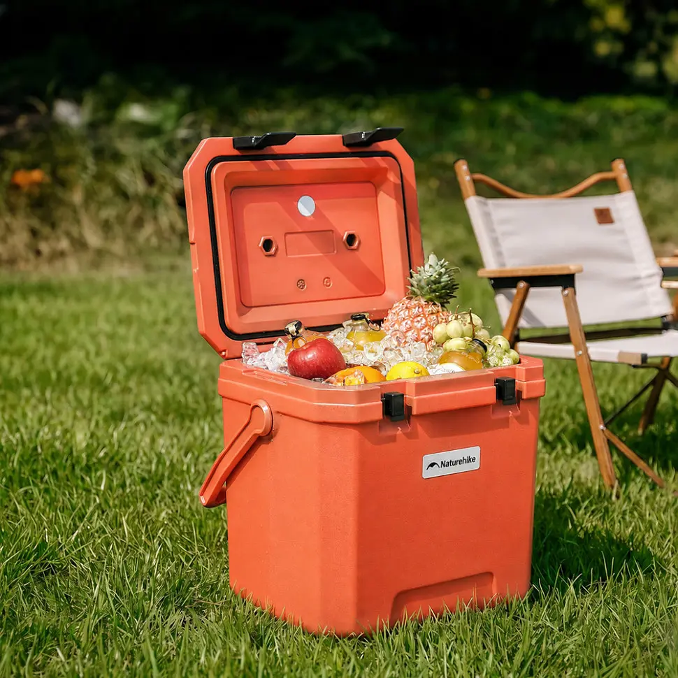 Туристичний холодильник Naturehike Whales-PRO PU CNK2650CF012, 24 л, помаранчевий - фото 2