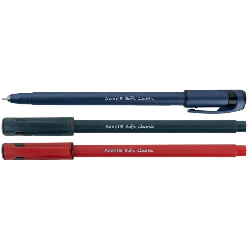 Набір масляних ручок Axent Soft Classic 12 шт. сині (AB1101-02-A) - фото 2