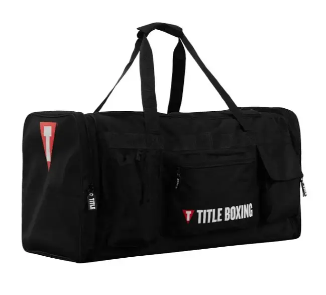 Спортивна сумка TITLE Boxing Deluxe Gear Bag Black (TBAG45 BK/BK) - фото 2