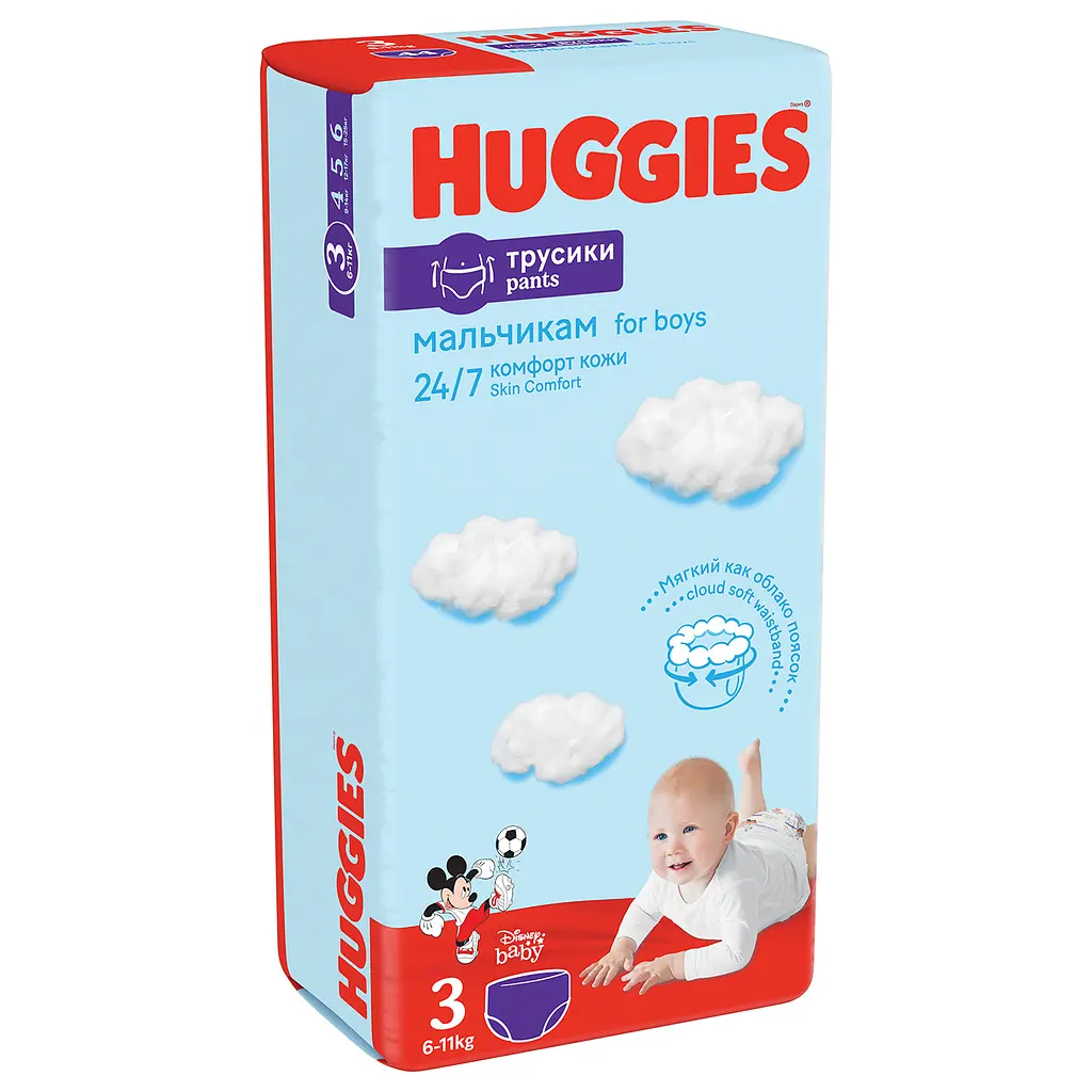 Підгузки-трусики для хлопчиків Huggies Pants 3 (6-11 кг), 132 шт. - фото 2