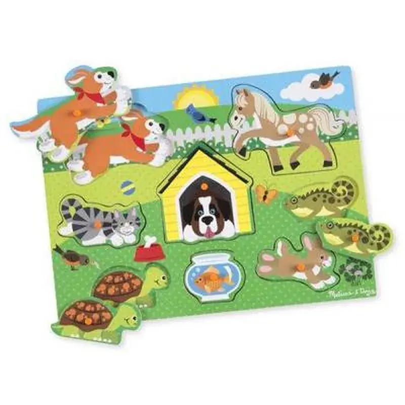 Розвиваюча іграшка Melissa&Doug Рамка-вкладиш Домашні тварини 8 ел (MD19053) - фото 3