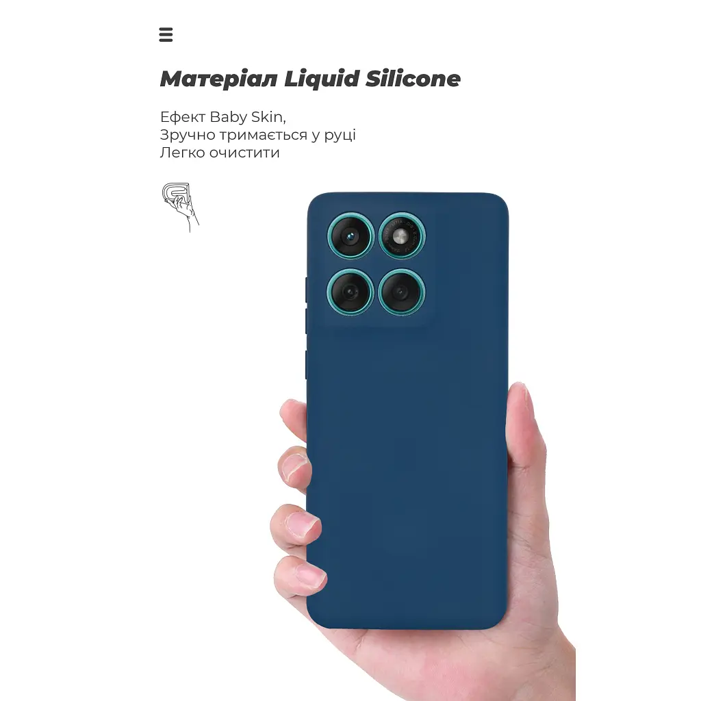 Чохол до мобільного телефона Armorstandart ICON Motorola Edge 60 Fusion 5G Dark Blue (ARM85593) - фото 7