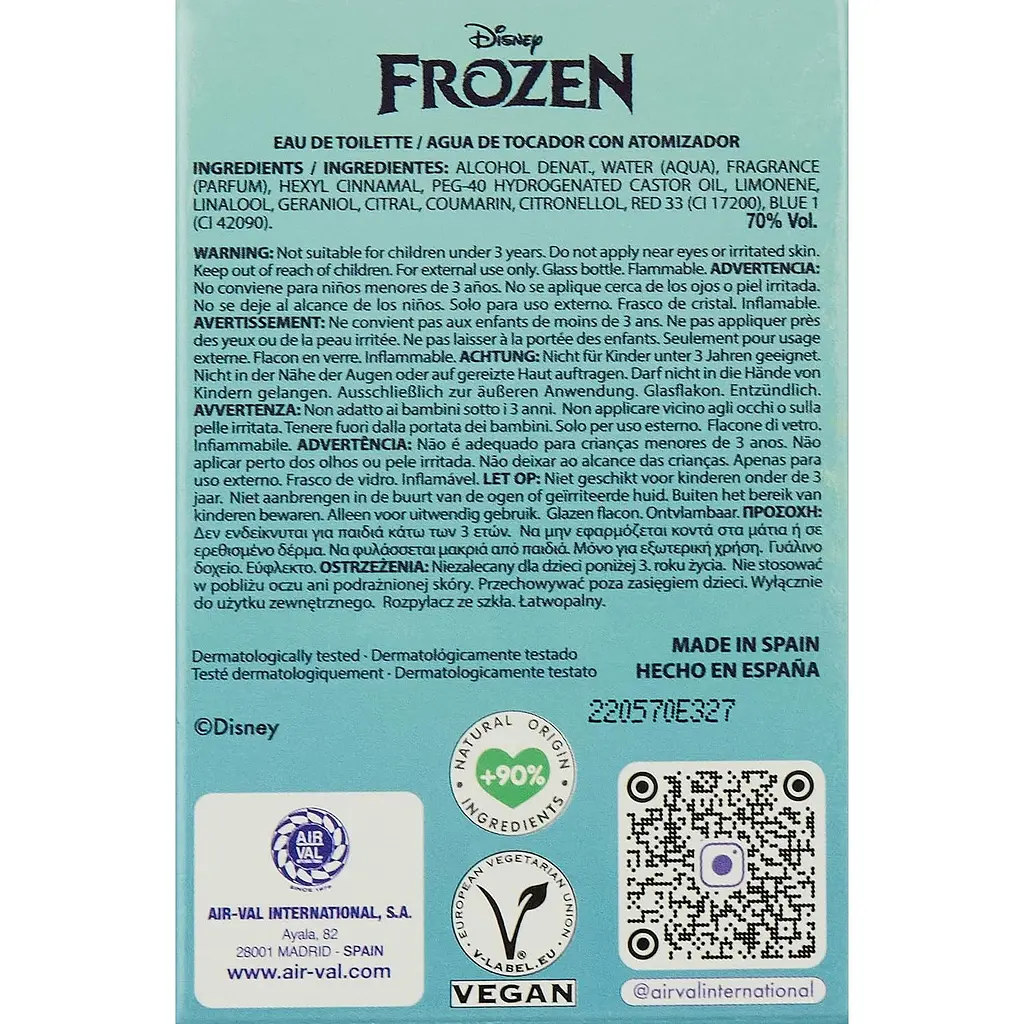 Туалетна вода Air-Val Frozen 2 для дівчаток 30 мл - фото 5