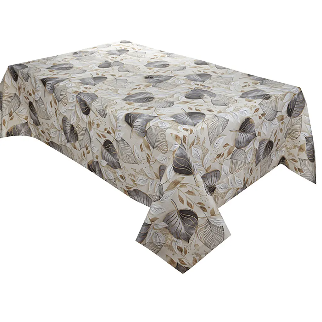 Скатертина Lefard Home Textile Paladium 240х140 см водовідштовхувальна сіра (715-419) - фото 1