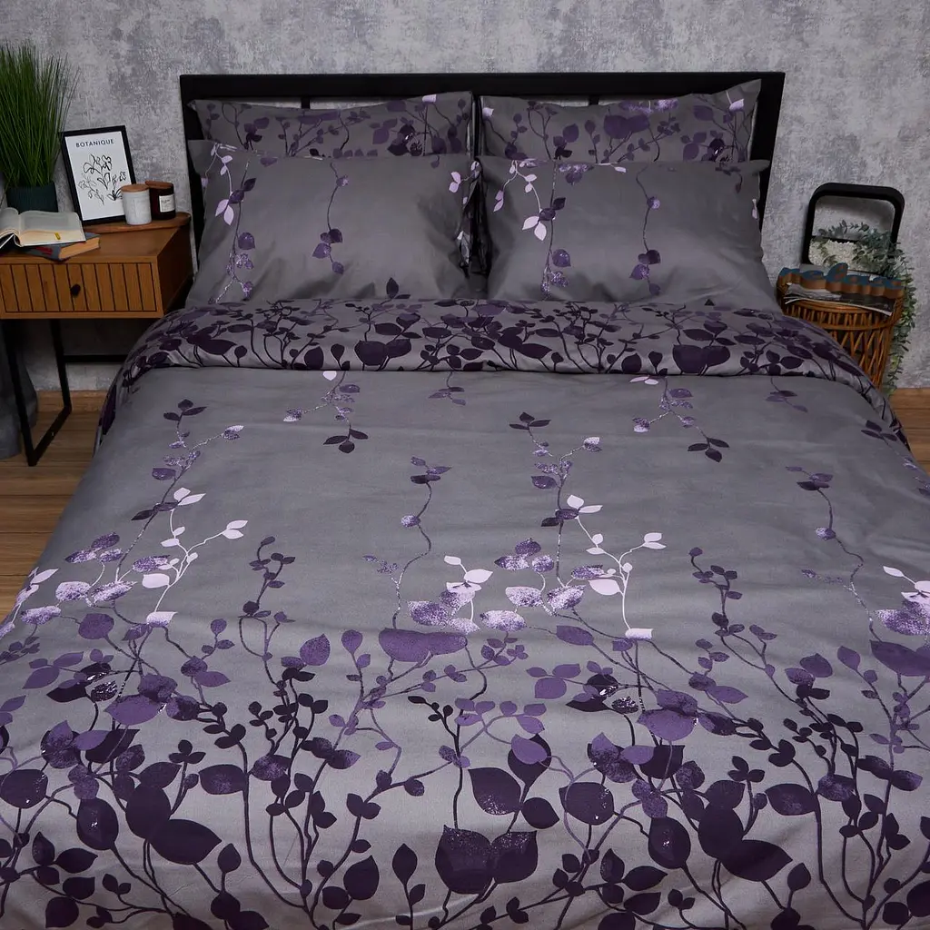 Комплект постільної білизни Moon&Star Полісатин Premium Indigo King Size 220x240 см наволочки 2х50х70 см - фото 3