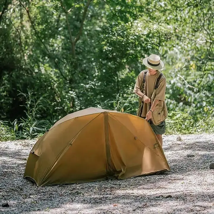 Палатка Naturehike NH22ZP020 одноместная коричневая - фото 3