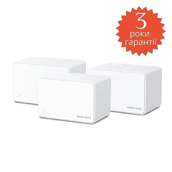 Домашня Mesh Wi-Fi система (3 шт у комплекті), Halo H80X(3-pack) MERCUSYS - фото 3
