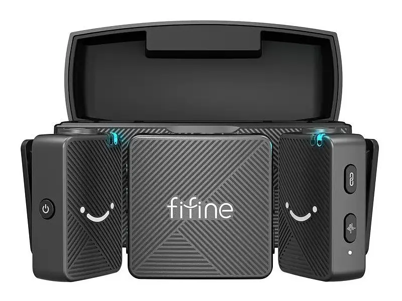 Мікрофонна радіосистема для смартфона Fifine M9 Black - фото 6