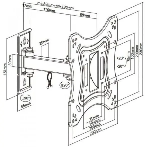 Кронштейн Brateck LPA51-221 - фото 3