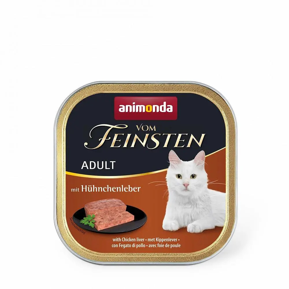 Влажный корм Animonda Vom Feinsten для кошек, с куриной печенью, 100 г - фото 2