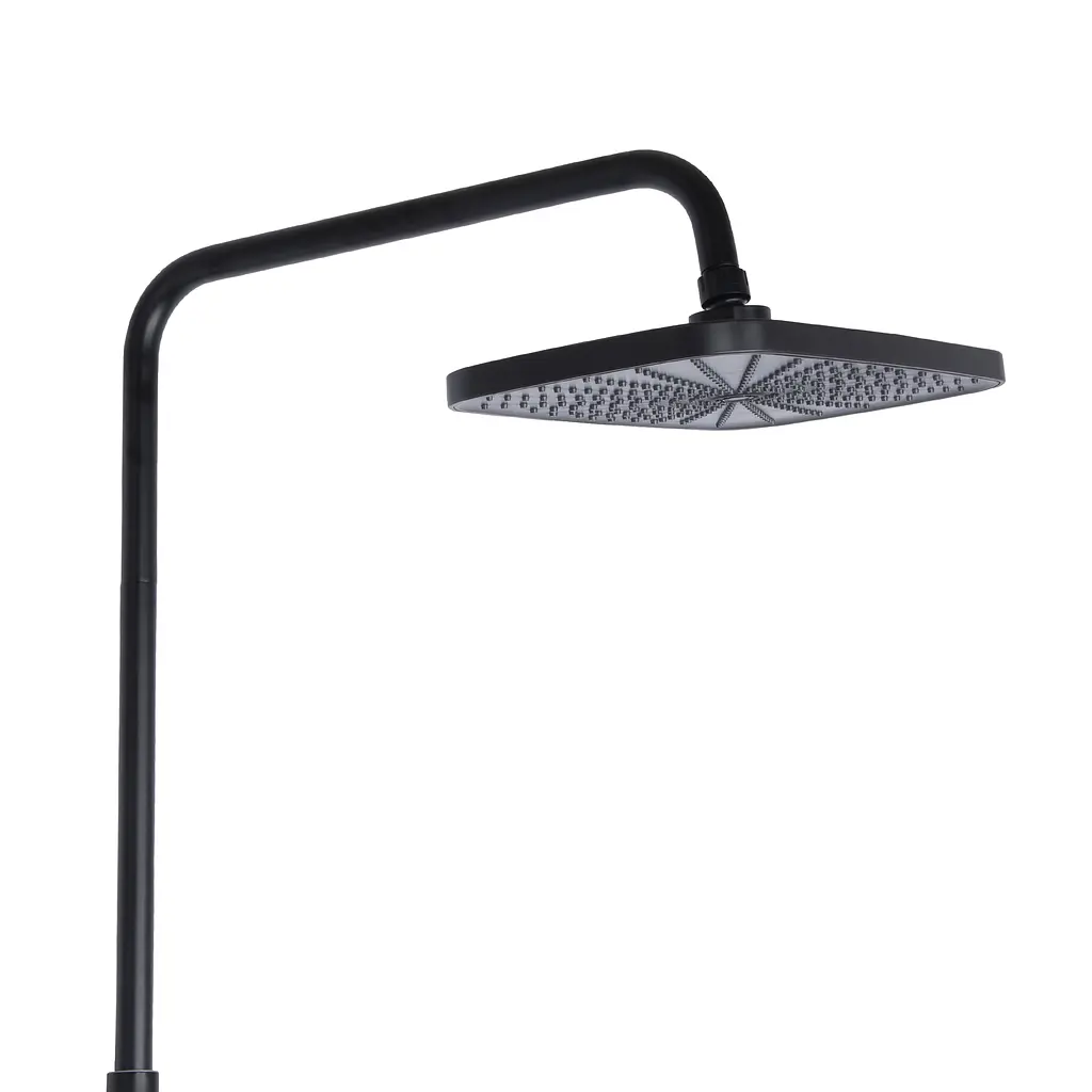 Душова система універсальна Qtap Gemini на три споживача (з виливом) QTGEM111BLM45686 Black matt, Чорний матовий - фото 5
