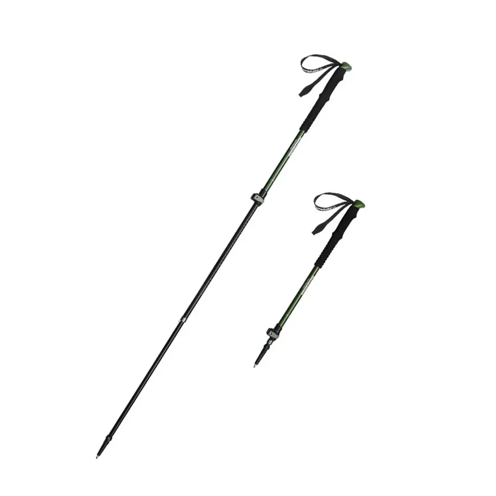 Трекінгові телескопічні палиці 2шт Naturehike CNK2550DS010 Sunlit Terk Base, 60-135 см, зелена - фото 2