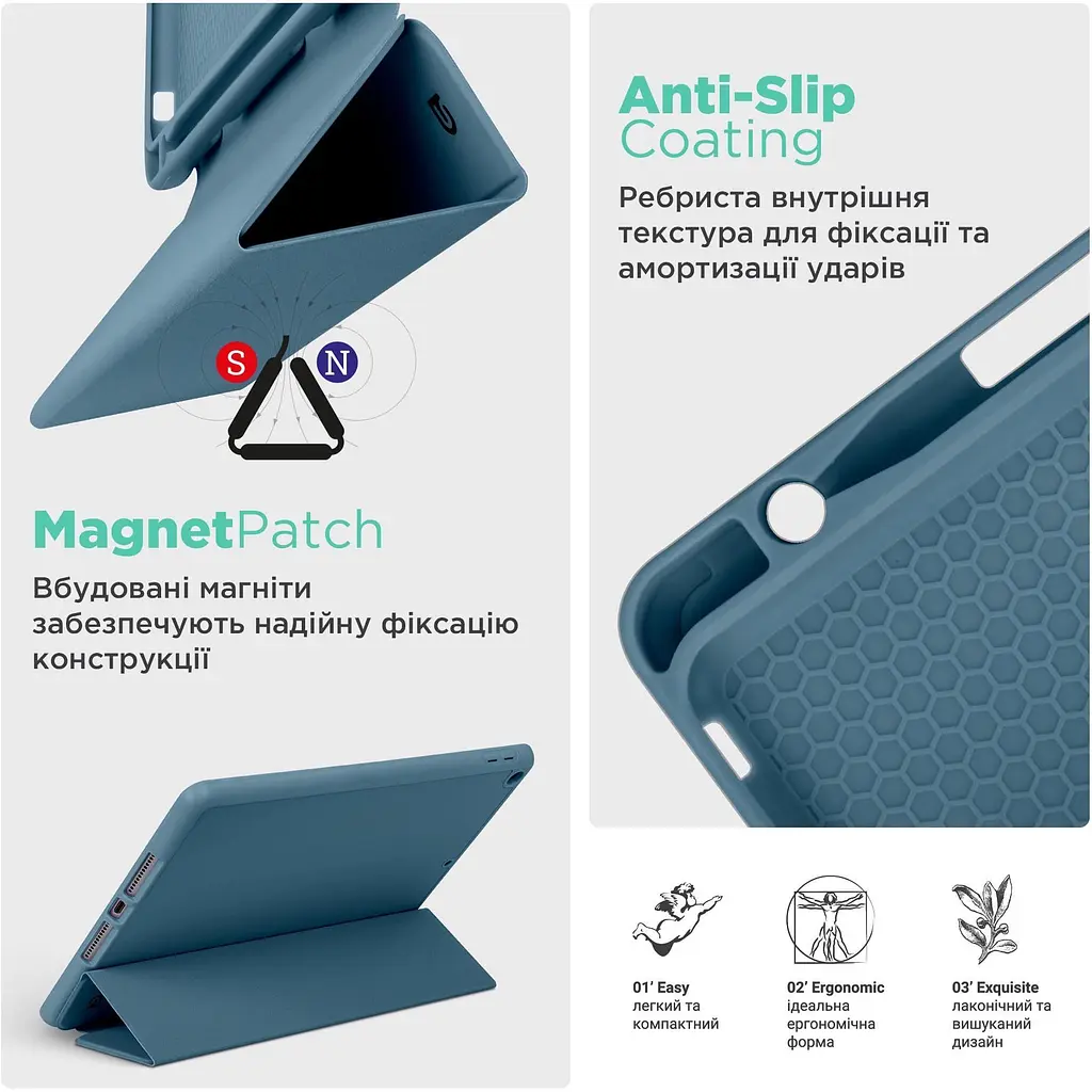 Чохол-книжка ArmorStandart Smart Fold Pen для Samsung Galaxy Tab A11 Plus Lavender Grey (ARM89309) [157305] - фото 7