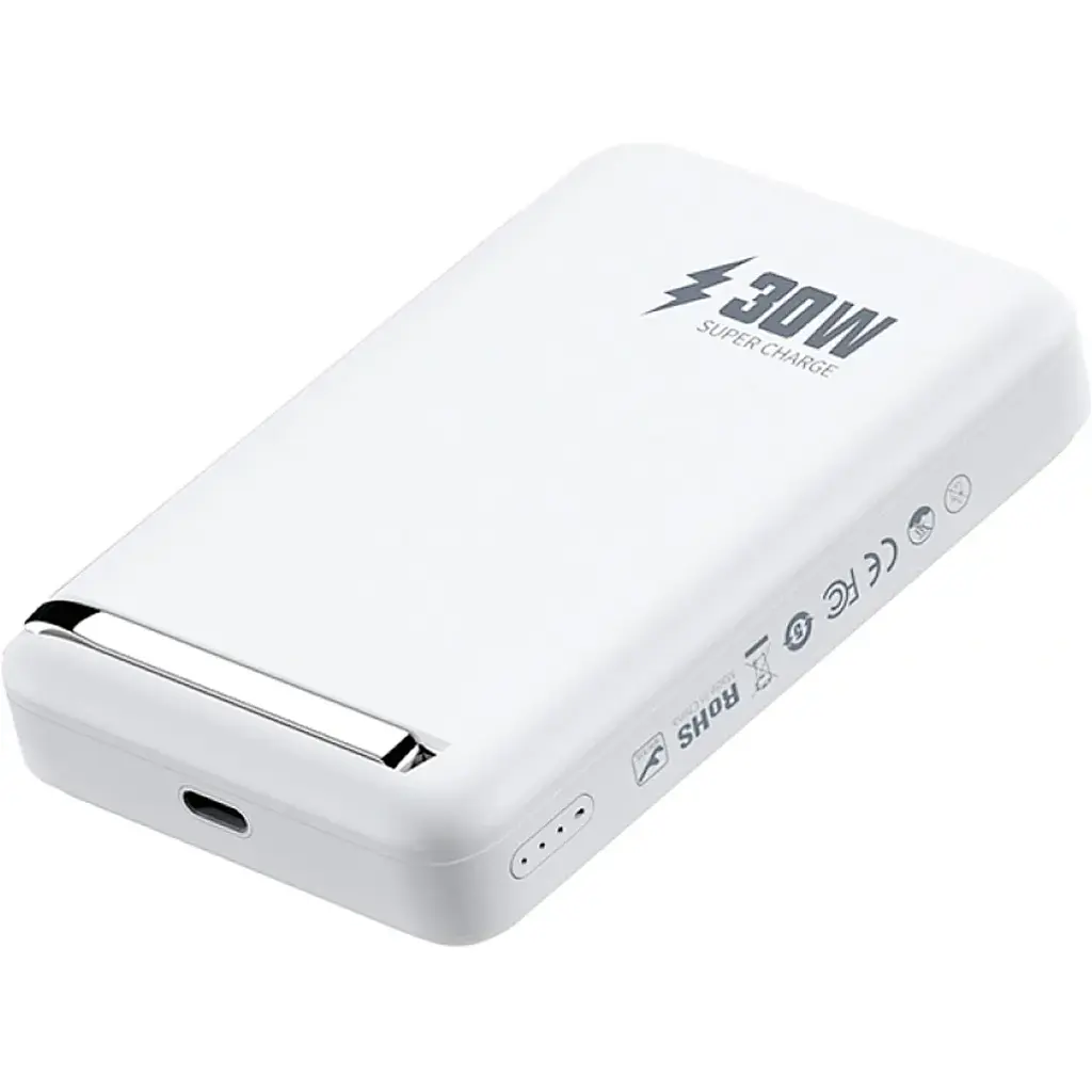 Внешний аккумулятор Wiwu Magnetic Wi-P031 10000mAh White [125058] - фото 5