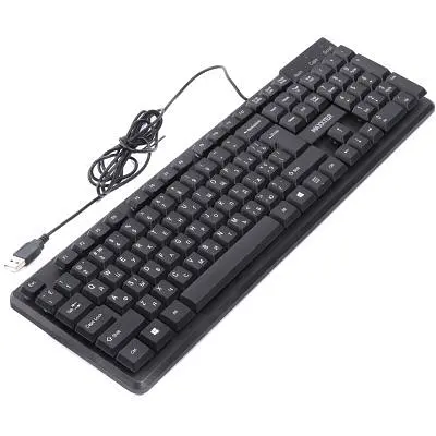Клавіатура Maxxter (KBM-U01-UA) USB Black (KBM-U01-UA) - фото 2