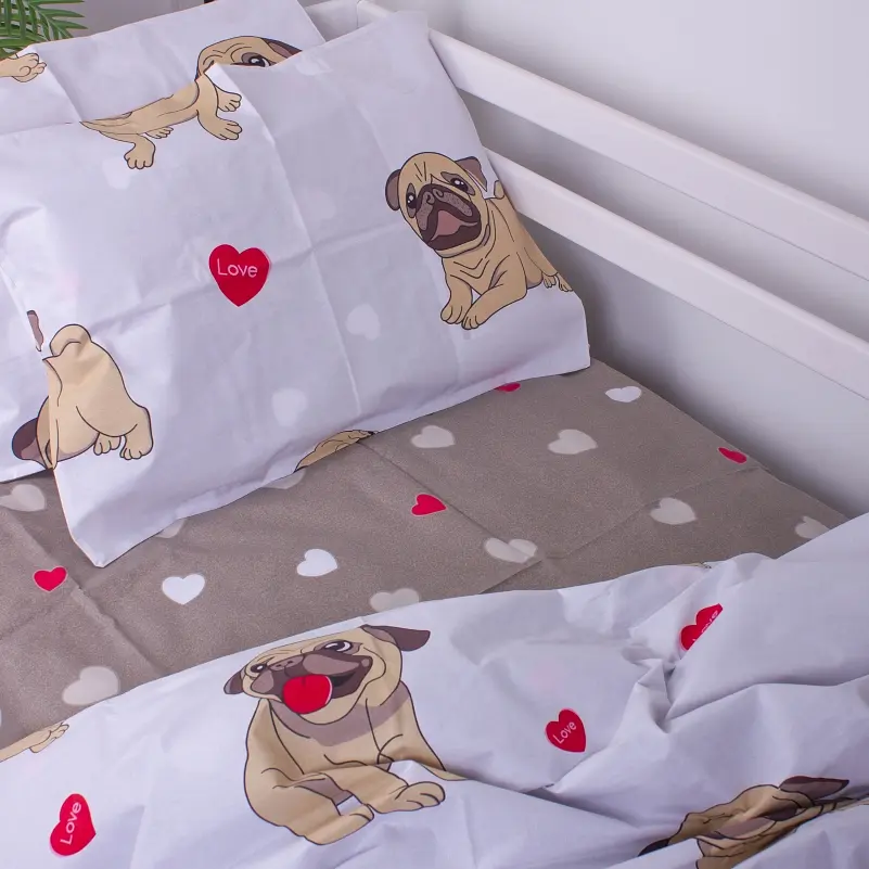 Комплект постільної білизни MirSon Kids Time 17-0566 Pug-dog дитячий - фото 6