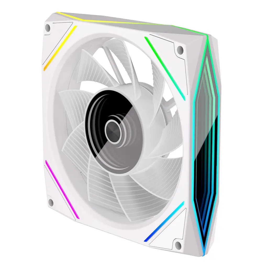 Вентилятор Coolmoon 120мм LY120-W Reverse (LY120-WR) White - фото 6