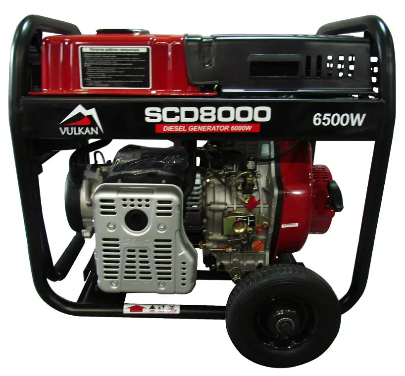 Генератор дизельный Vulkan 6.5 кВт SCD8000 - фото 4