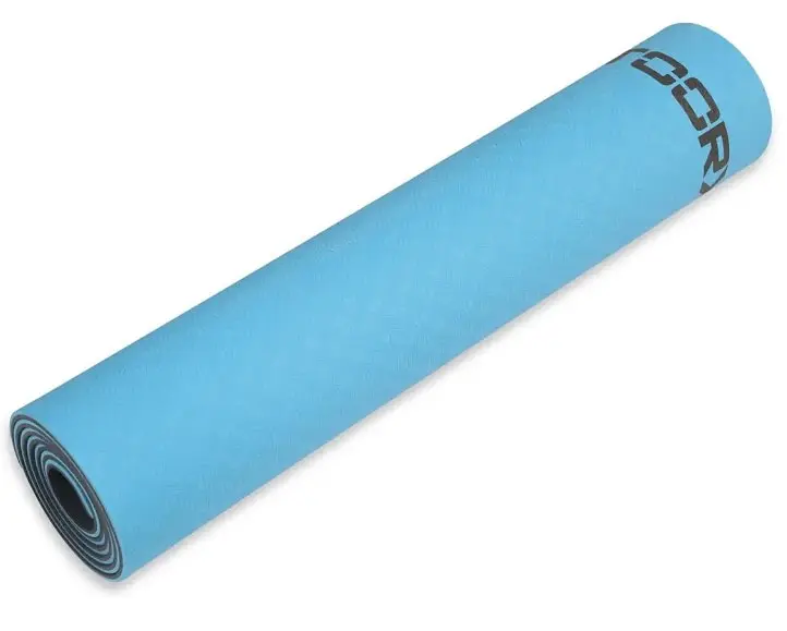 Килимок спортивний Toorx Yoga Professional TPE 183 х 60 х 0,6 см для йоги та фітнесу Azzurro/Antracite (MAT-183) - фото 7