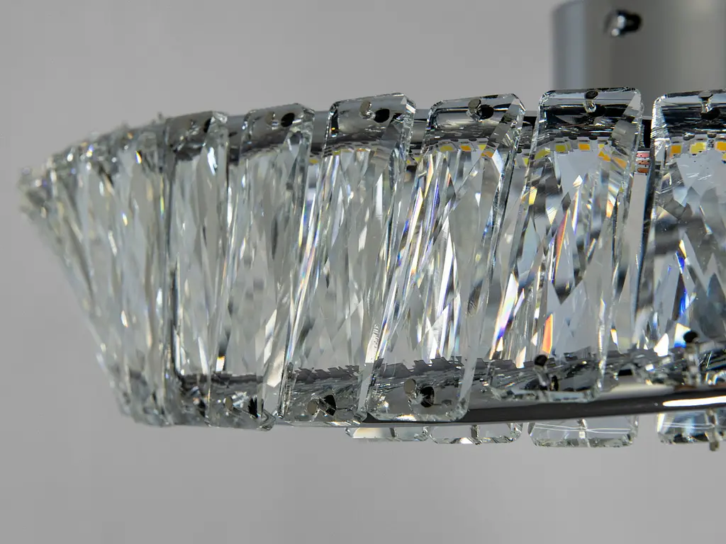 Люстра світлодіодна Linisoln 562/500CH, 72W, 3025 лм, золото, кришталь, для коридору, спальні, кухні, кафе - фото 5