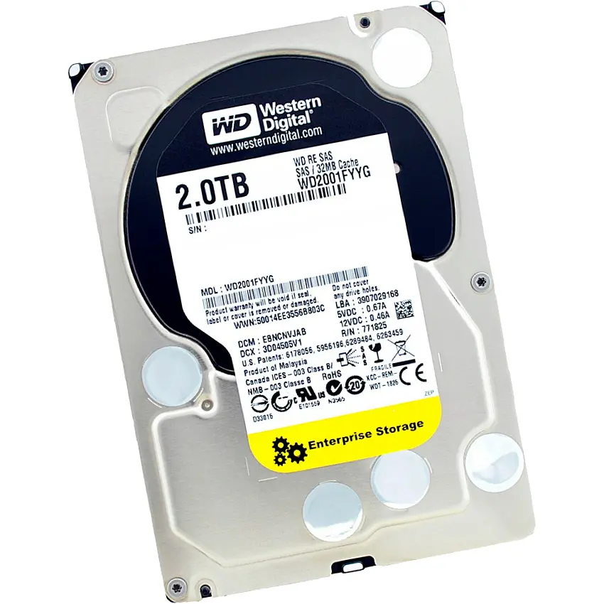 Жесткий диск 3.5" Western Digital RE 2TB SAS 32MB [WD2001FYYG] [106851] - фото 3