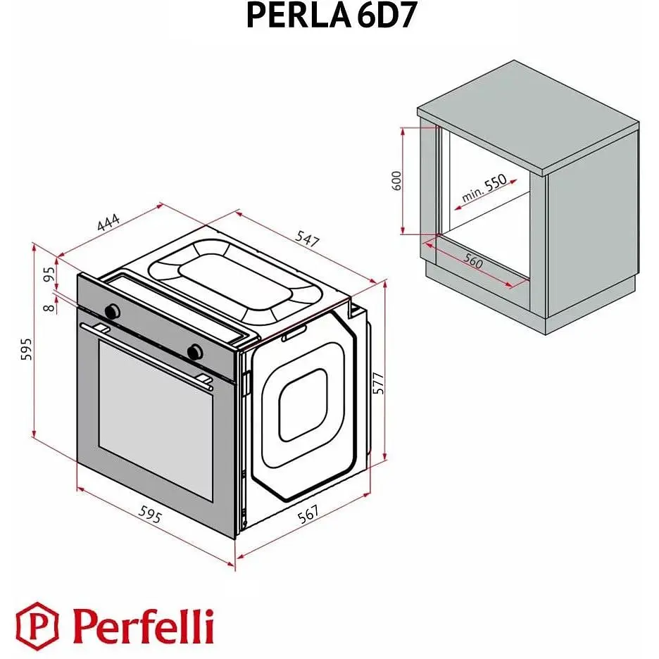Духова шафа Perfelli Perla 6D7 Bianco - фото 15