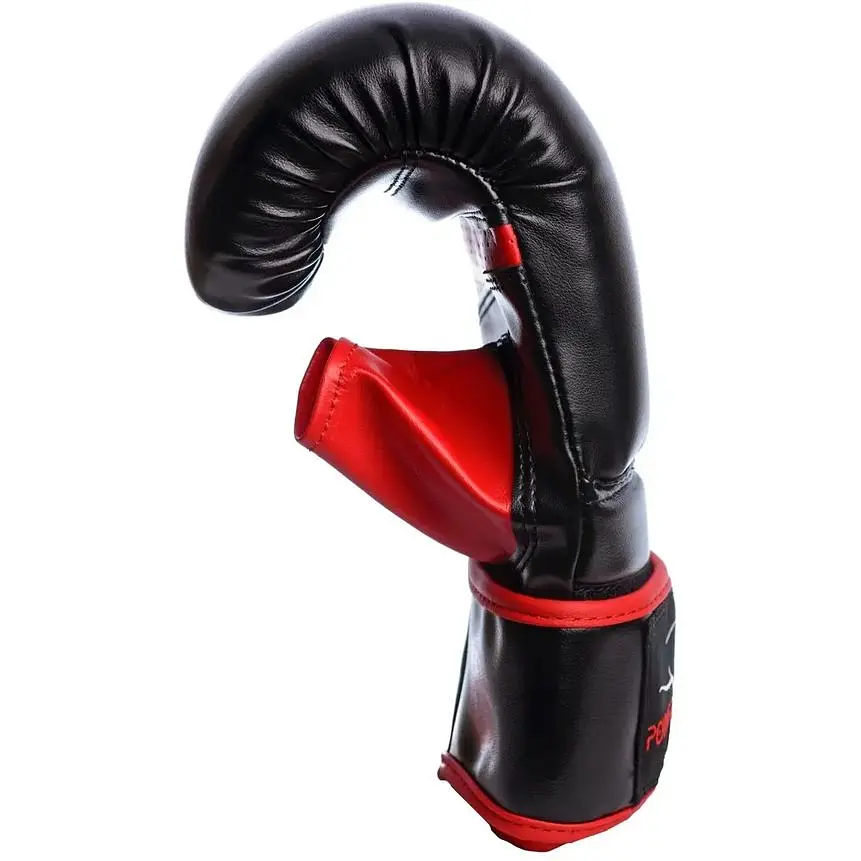Перчатки боксерские PowerPlay 3025 Black/Red - S - фото 4