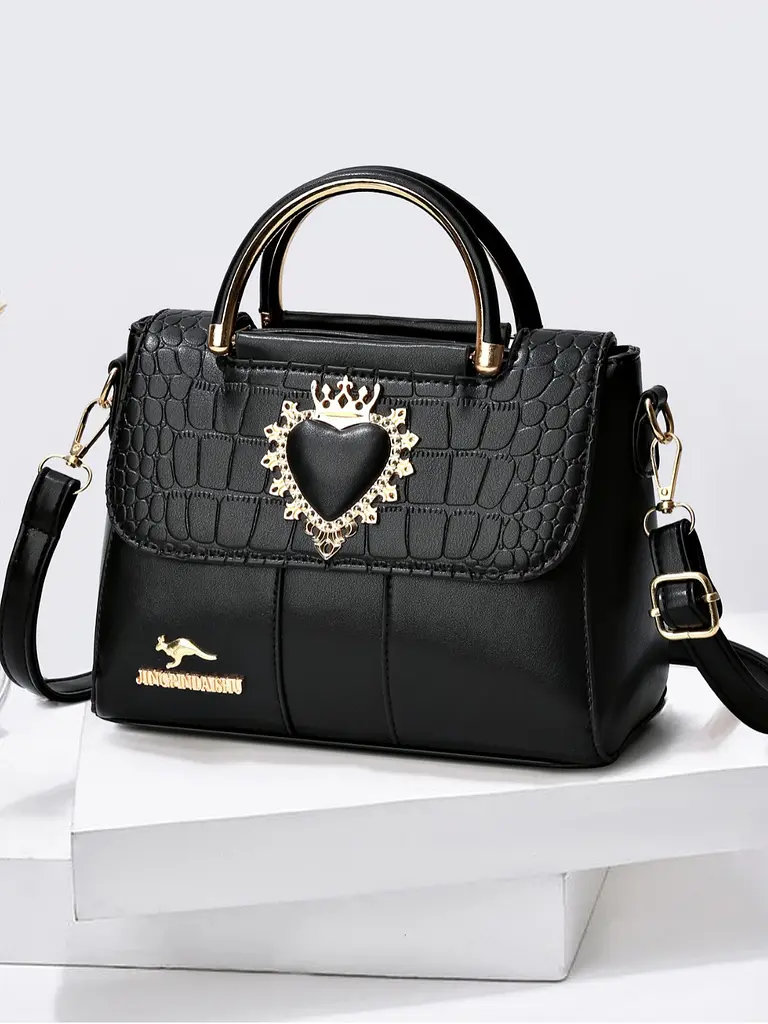 Сумка жіноча Соломія Italian Bags Чорний 23х11х17 см (id_1371) - фото 3