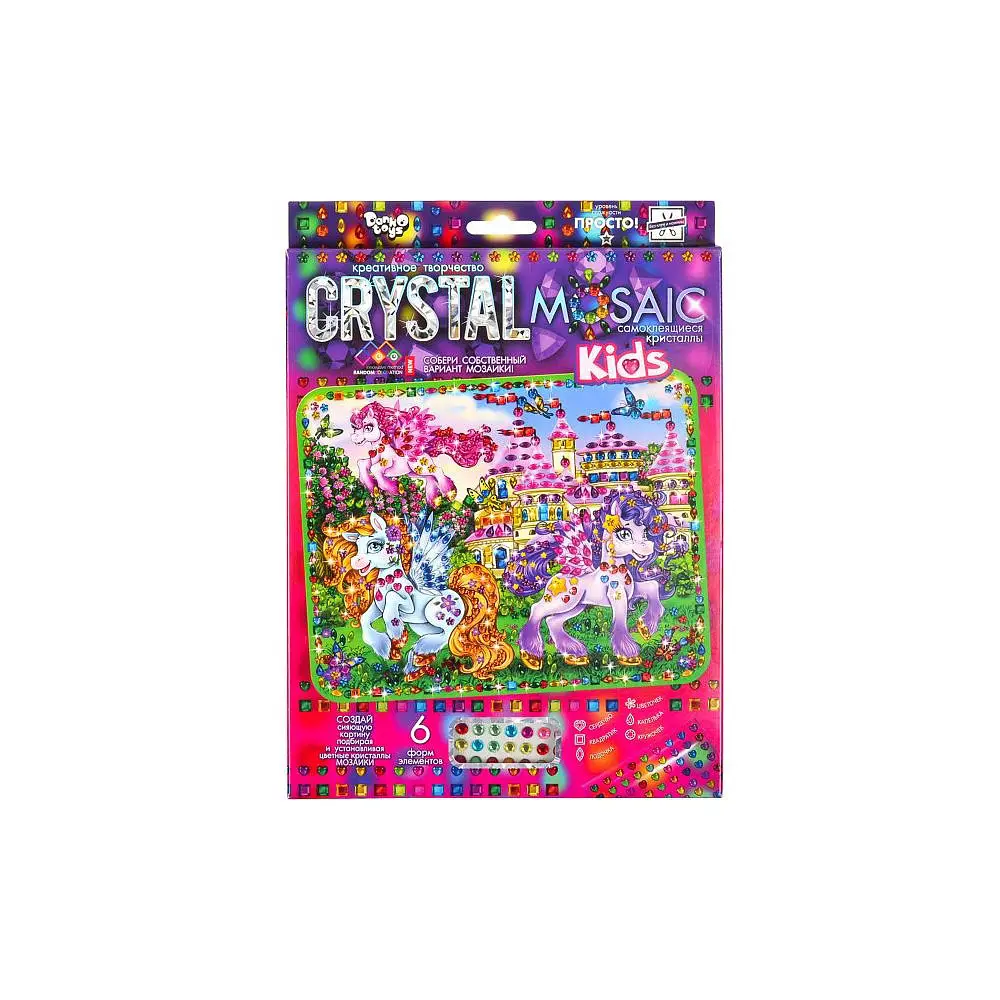 Набор креативной творчества Crystal Mosaic Kids, Danko Toys - фото 4