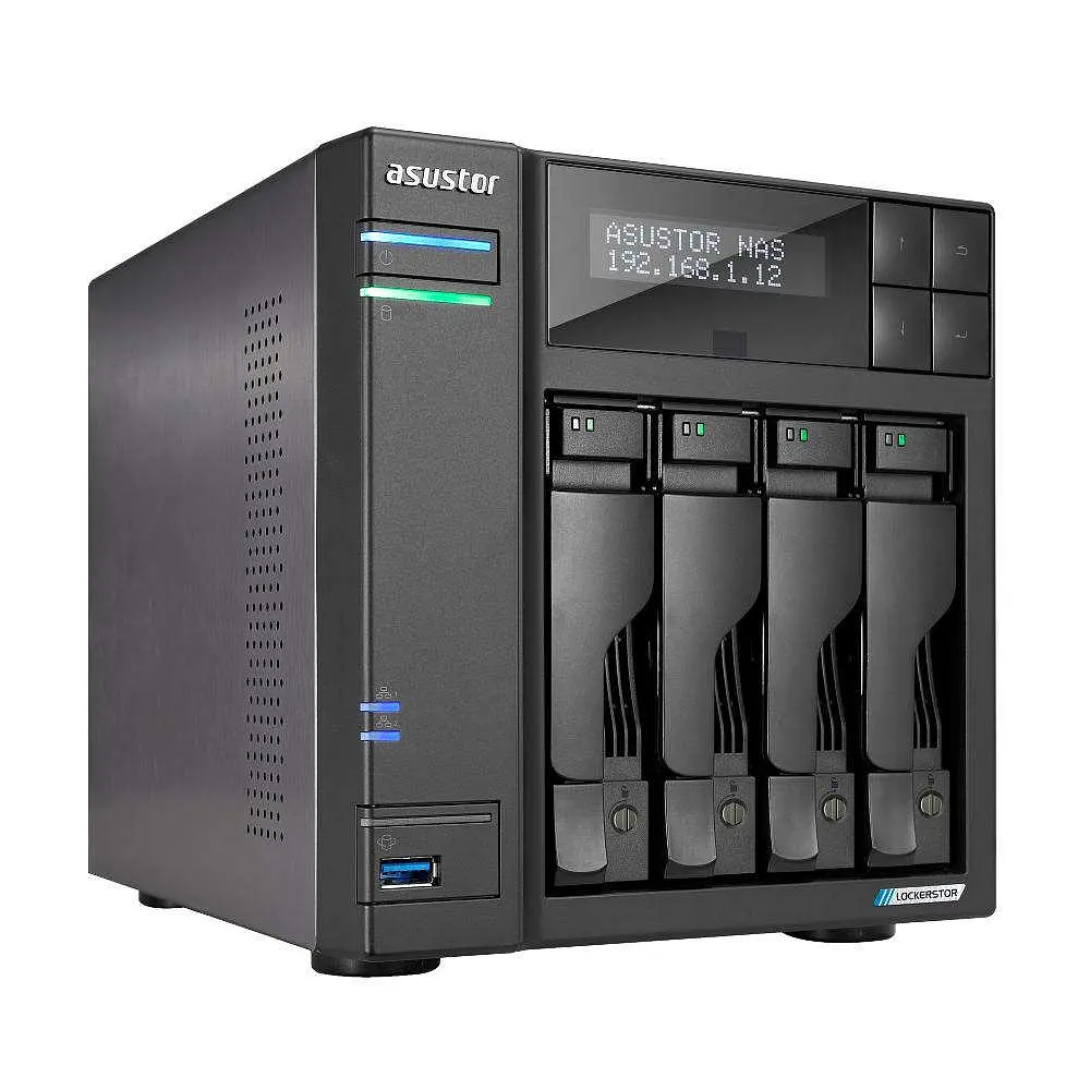 Сетевой накопитель Asustor Lockerstor 4 Gen2 (AS6704T) Black - фото 3