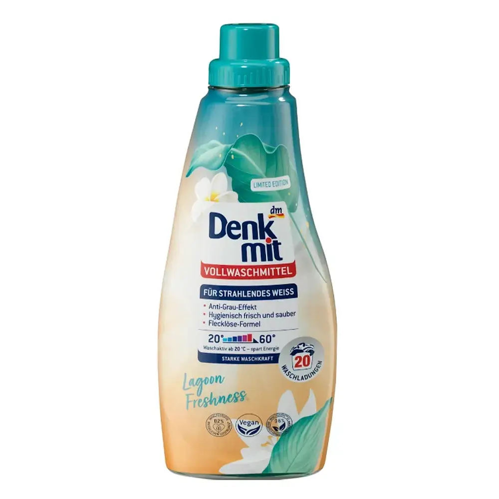 Гель для прання білих речей DenkMit Lagoon Freshness, 1 л, 20 прань