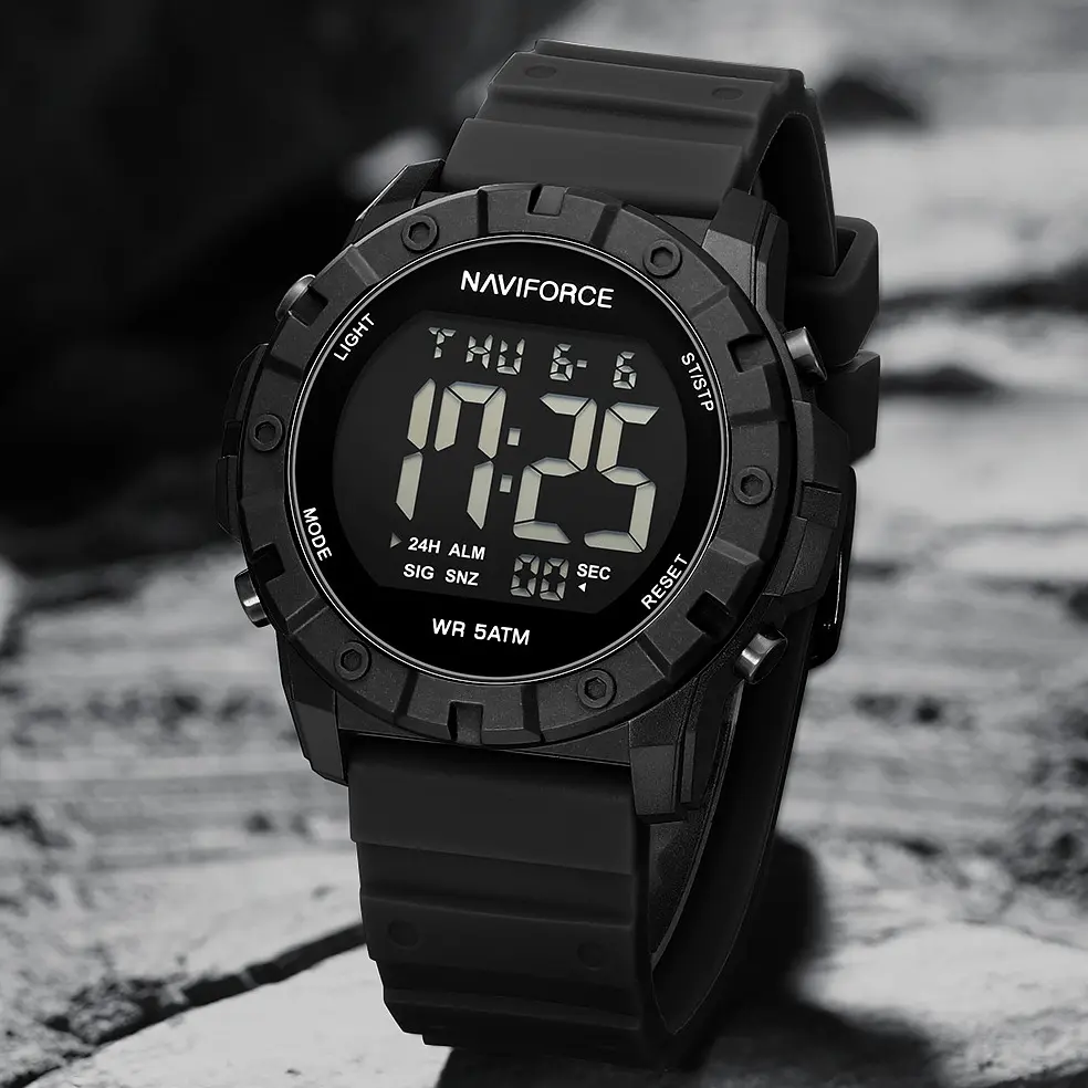 Наручний годинник чоловічий Naviforce Professional Чорний (3273) - фото 4