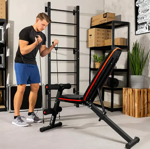 Лавка тренувальна Hop-Sport HS-1030 із фіксатором для ніг - фото 13