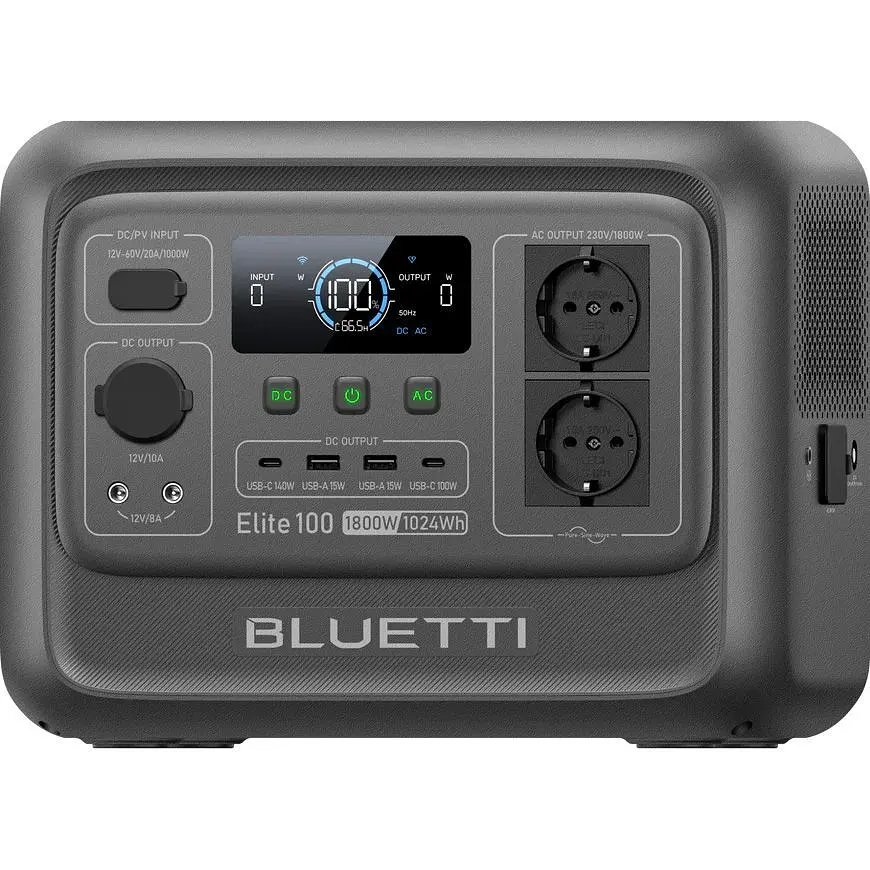 Зарядна станція BLUETTI Elite 100 V2 1800W (P-EL100V2-EU-GY-BL-010) [148780] - фото 4