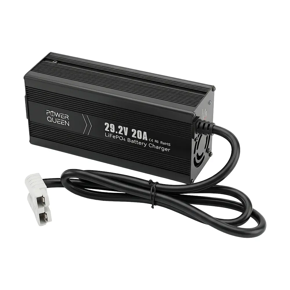 Зарядний пристрій для акумуляторних батарей LiFePO4 29.2V/20A Power Queen P24V20A-BCHA-MINI-X (44-00530) - фото 3