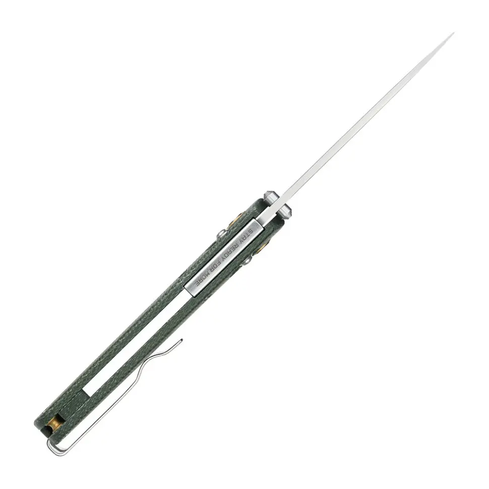 Ніж складаний туристичний SRM Medal 255L-MG3 (8.2 см) 140Cr / Micarta зелений - фото 5