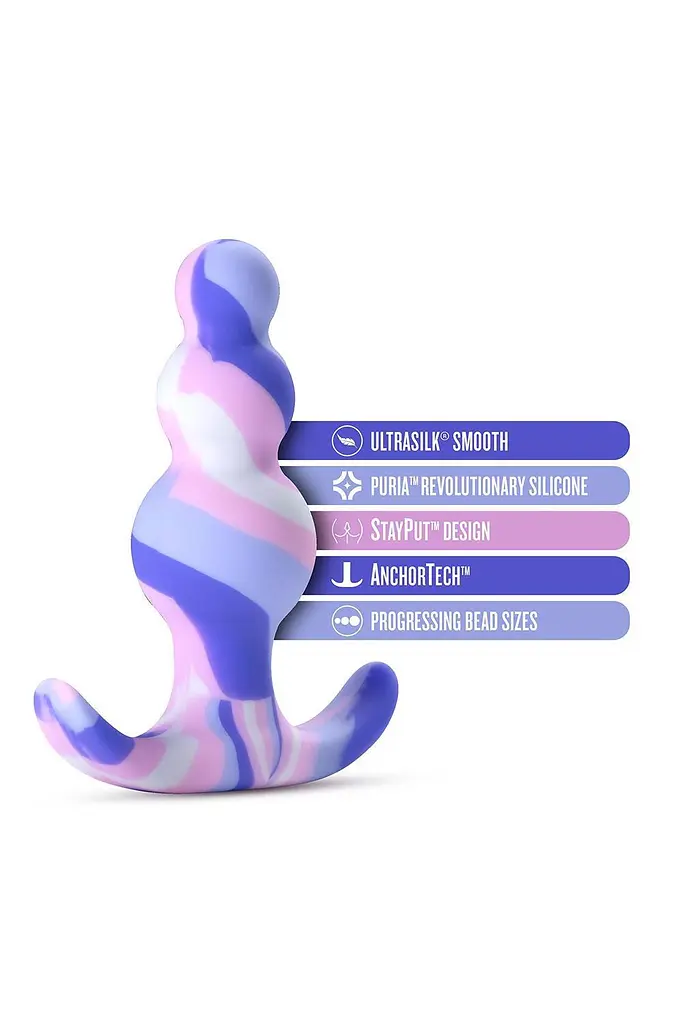 Анальна пробка Blush Avant Twilight 7.6 см (блакитний) - фото 11