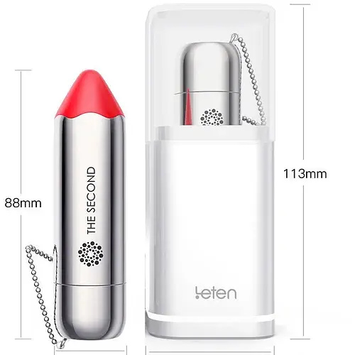 Вибратор для клитора Leten The Second 8.8 см красный - фото 3